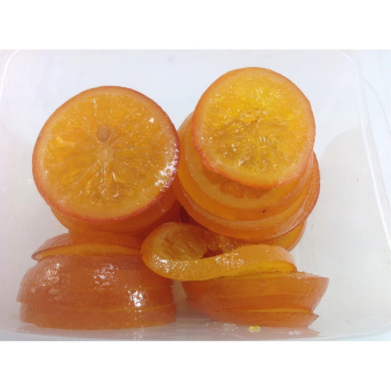 Orange confite - tranche